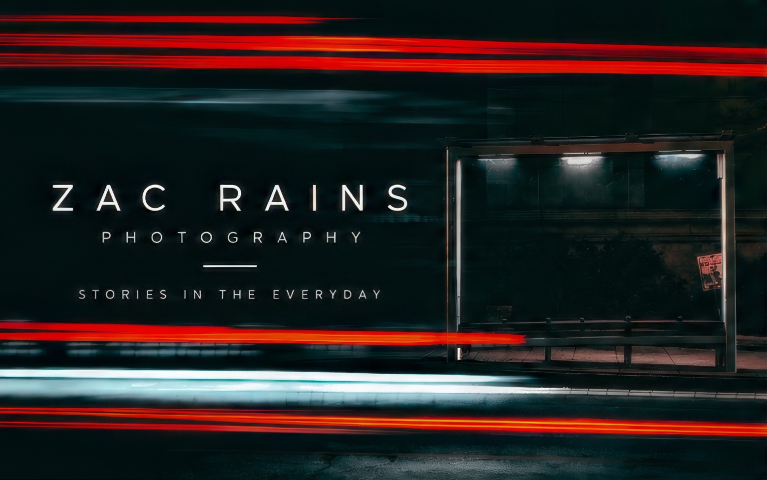 Rains Photography business card front